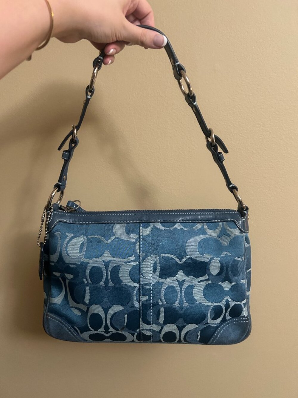 Vintage Coach Chelsea Optic Signature Jacquard #2172